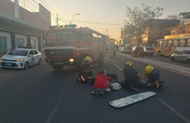 Accidente fatal de tránsito en Eusebio Ayala donde falleció una mujer de 77 años