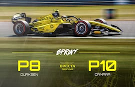 Joshua Duerksen, que perdió rendimiento en la parte final de la carrera sprint en Silverstone, cruzó la meta, sumó un punto y volverá a la acción mañana para la carrera principal (7:15 de Paraguay).