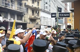 marcha protesta Asunción Caja fiscal