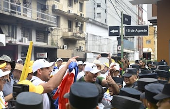 marcha protesta Asunción Caja fiscal