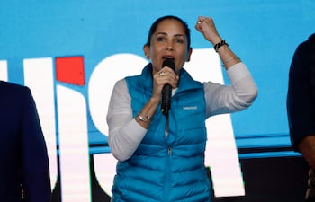 La excandidata presidencial de Ecuador, Luisa González.