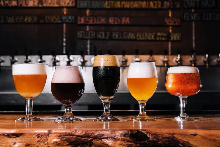 Distintos tipos de cerveza.