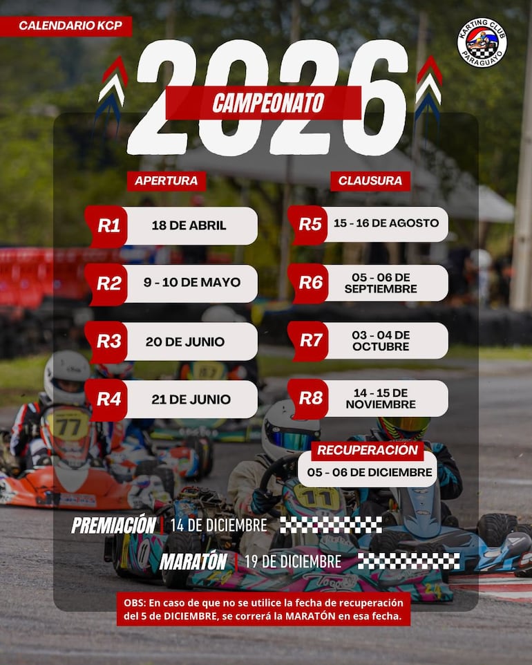 Calendario 2026 - KCP.