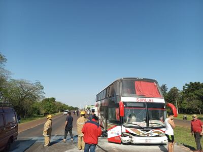 El accidente ocurrió sobre la ruta PY02, en el distrito de Juan León Mallorquín.