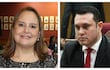 Patricia Sánchez y el Senador Hernán Rivas.
