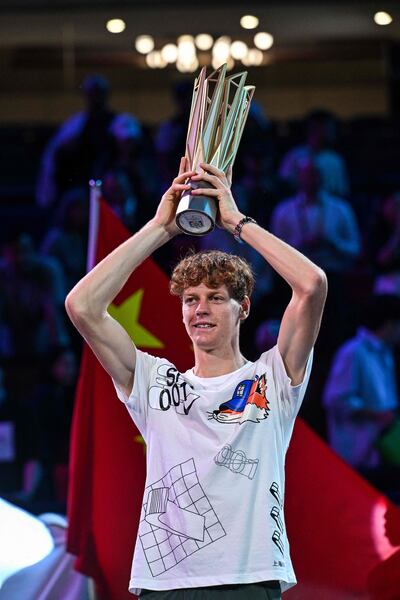 Sinner ganó en Shangái y será el número 1 al final del año. AFP