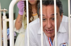 Hugo Javier siendo gobernador de Central.