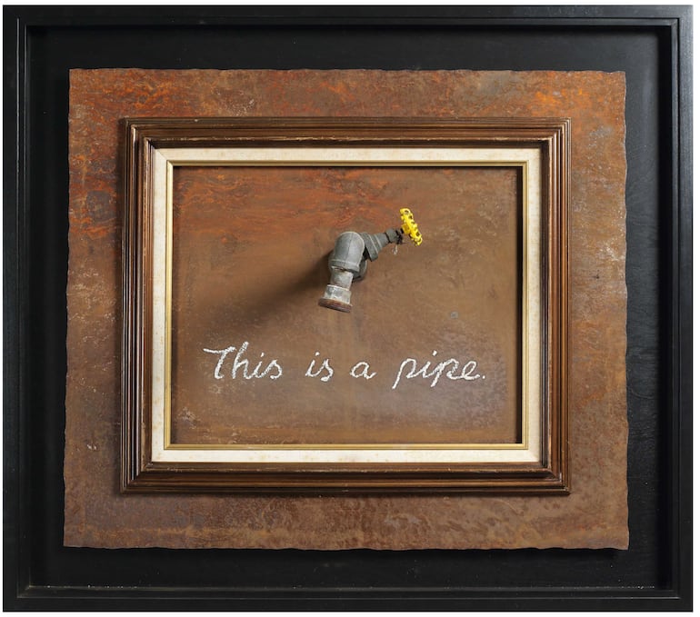 Bansky: "Esto es una piipa" (This is a pipe)