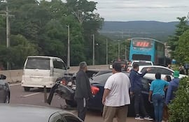 Accidente de tránsito en el kilometro 37 de la ruta PY02.