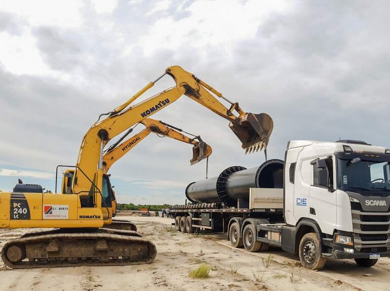 Las obras de la "Fase A" de la defensa Costera siguen avanzando. 