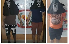Detienen a tres sospechosos de robar farmacias y romper ventanillas de vehículos en Asunción