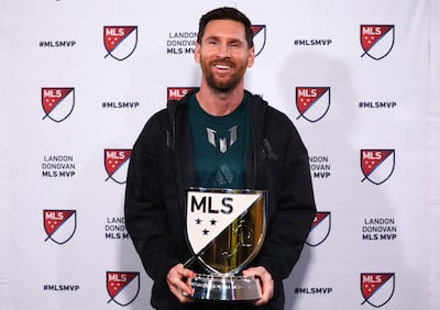 Lionel Messi (38 años), mejor jugador de la Major League Soccer por segundo año seguido.