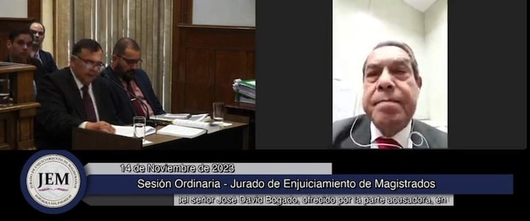 Dr. Mario Jacinto Vázquez Estigarribia, medico forense del Poder Judicial, declaró en el JEM.