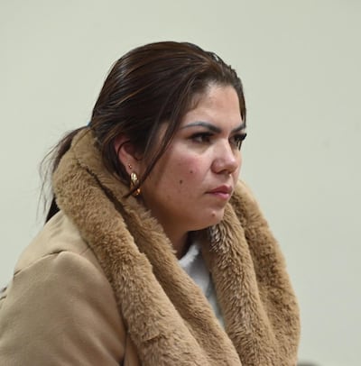 La condenada por lavado de dinero proveniente del sicariato, Gudelia Vargas Armoa, pareja de Marcio Ariel Sánchez Giménez, alias Aguacate, considera como un jefe de sicarios.