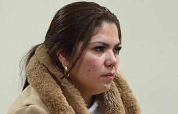 La condenada por lavado de dinero proveniente del sicariato, Gudelia Vargas Armoa, pareja de Marcio Ariel Sánchez Giménez, alias Aguacate, considera como un jefe de sicarios.
