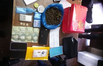 Vecinos del barrio Cándida Achucarro alertaron la presencia de dos persona que estaban distribuyendo supuesta marihuana.