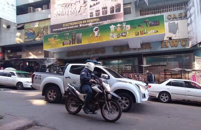 El robo ocurrió en un edificio situado en plena zona comercial de Ciudad del Este.