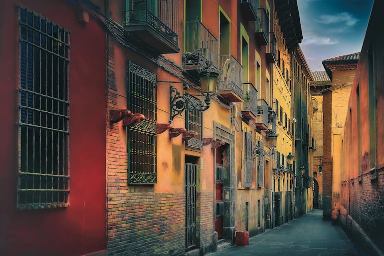 Casco antiguo de Zaragoza, calle La Pabostria.