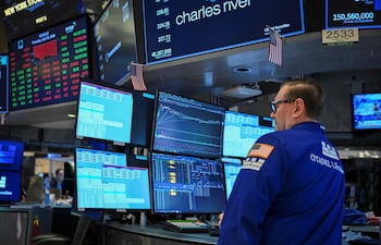 Wall Street, foto de archivo.