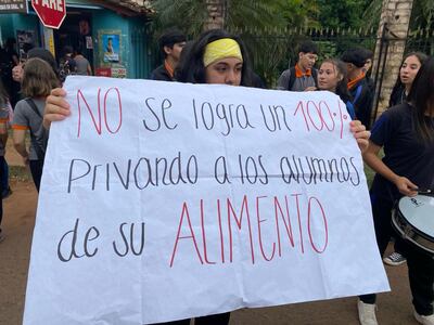 Manifestación del colegio Míguela Rodríguez