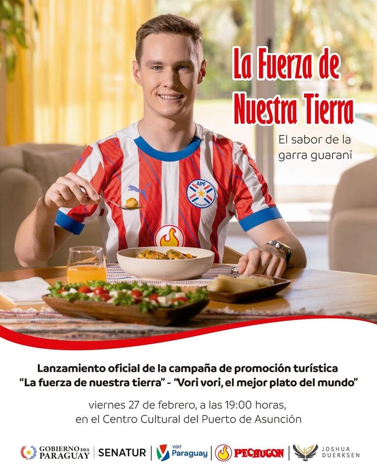 Joshua Duerksen es la figura de la campaña de promoción turística "La fuerza de nuestra tierra".