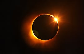 Eclipse solar anular, imagen ilustrativa.