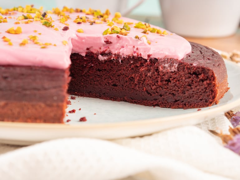 Torta de chocolate y remolacha.
