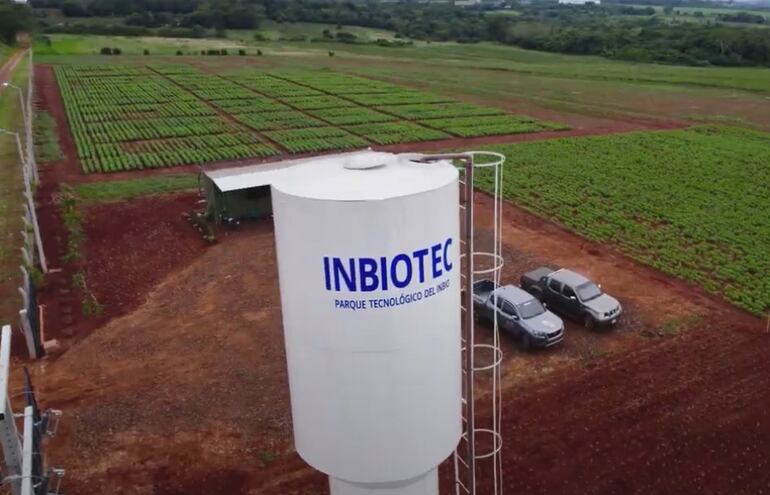 El local denominado Inbiotec, en donde se desarrollan las investigaciones sobre líneas y variedades de soja.