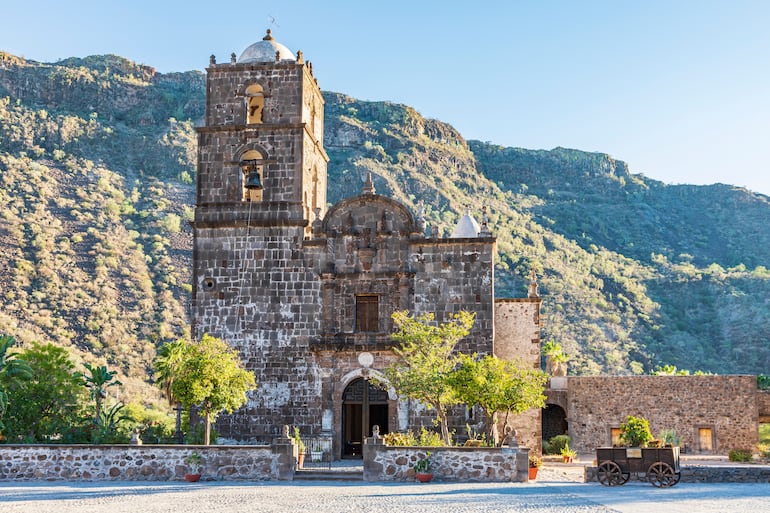 San Javier, Loreto, Baja California Sur, México. Misión franciscana.