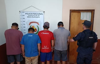 Cuatro detenidos en Tomás Romero Pereira por amenaza y transgresión a la Ley de Armas
