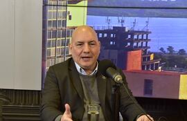 Vista del sr Comisario General Oscar Rafael Pereira Aguilar viceministro de Seguridad Interna del Ministerio de Interior en Cardinal AM.