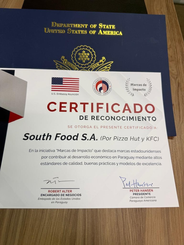 Empresas paraguayas que representan marcas norteamericanas fueron reconocidas por la Embajada de Estados Unidos.