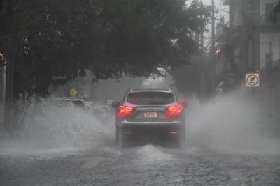 Lluvia en Asunción.