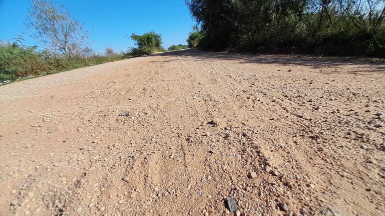 Así se presenta actualmente la ruta Pilar Humaitá.