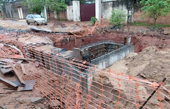 Las obras de desagüe pluvia no avanzan en barrio San Pablo
