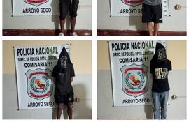 Sorprenden y capturan a ladrones de cables en Fernando de la Mora.