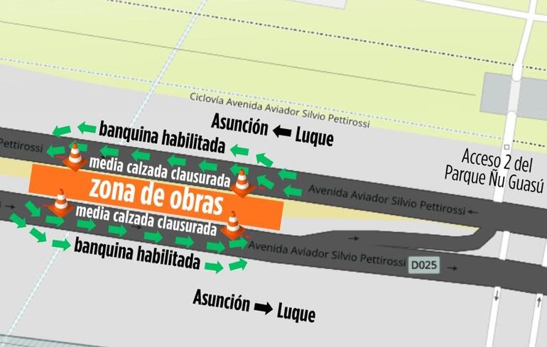 MOPC obras autopista Silvio Pettirossi