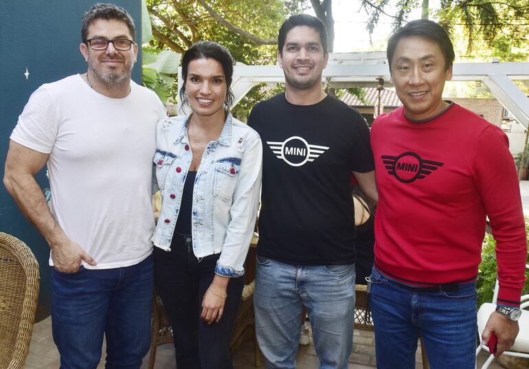 José Antebi, Carolina Ortega, Amílcar Paredes y Daniel Park.
