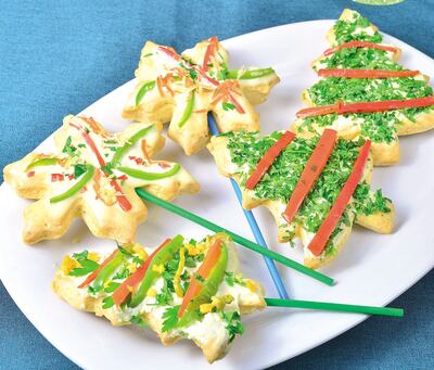 Canapé con pan pita.