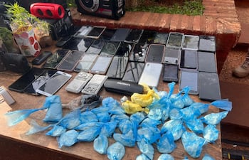 SENAD determina que los polvos incautados en el penal de Misiones no eran cocaína, sino jabón y leche en polvo; se hallaron además marihuana, armas blancas y celulares.