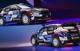 Éste es el imponente diseño, de ambos lados, que tendrá el Škoda Fabia RS Rally2 del paraguayo Fau Zaldívar y el argentino Marcelo der Ohannesian a lo largo de la temporada 2025 del Campeonato Mundial de Rally (WRC).