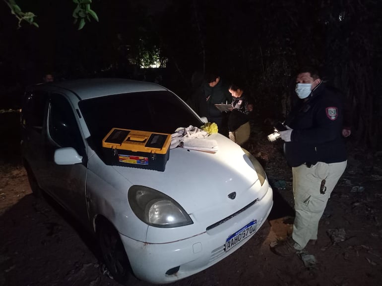 El vehículo utilizado durante el asalto fue incautado por la Policía.