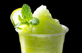 Granizado de menta y melón japonés.