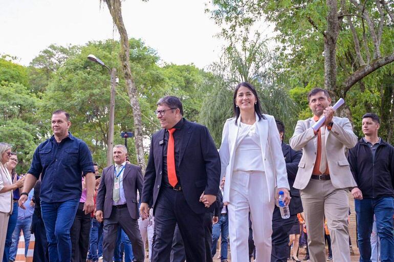 Daniel Pereira Mujica asumió este martes la Intendencia de Ciudad del Este. 