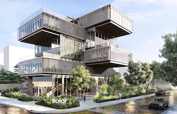 Solar Banco inicia una nueva etapa con la construcción de su casa matriz en el eje corporativo de Asunción.