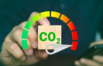 Concepto de emisiones de CO₂.