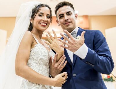 Se casaron María Luján Ramírez Orué y Fernando Díaz Benítez.