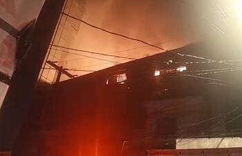 El incendio ocurrió en el tercer piso del Shopping Lion.