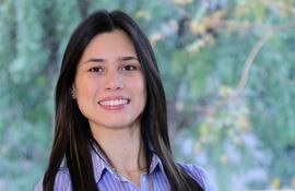 Giannina Cáceres, gerente de Tesorería de Tigo Paraguay.