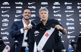 Renato Gaúcho (derecha), cumplirá su tercer ciclo como entrenador del Vasco da Gama.